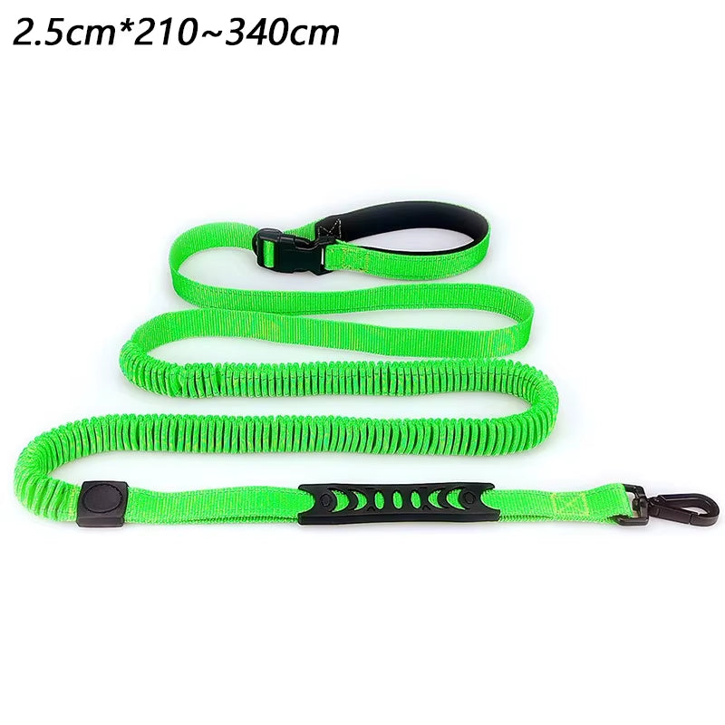 Hands Free High Qulity Retractable Hands Free Dog Leash for Running Dual Handle Bungee Leash Reflective for Large Pet Supplies