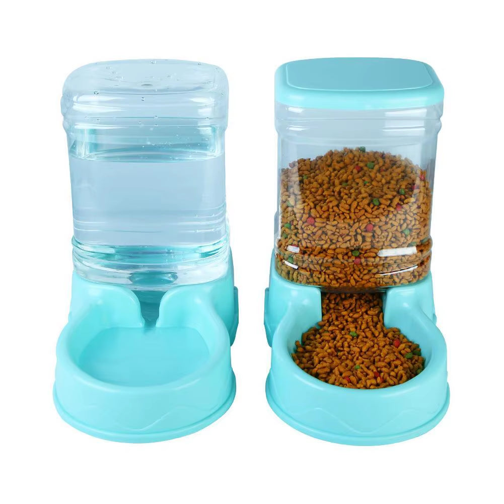 Pet Automatic Feeder Cat Drinking Bowl Cat Bowl Large Capacity Dog Bowl Combination Storage Bin Pet Supplies