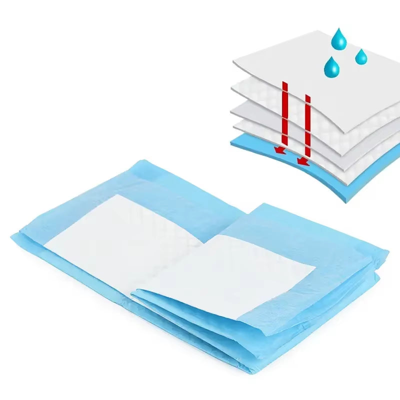 50/100Pcs Dog Disposable Urine Pads, Dog Diapers High Absorbent Pet Cage Pads Puppy Potty Training Pads