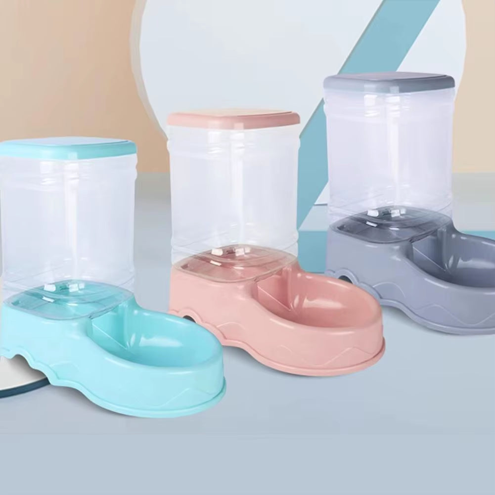 Pet Automatic Feeder Cat Drinking Bowl Cat Bowl Large Capacity Dog Bowl Combination Storage Bin Pet Supplies
