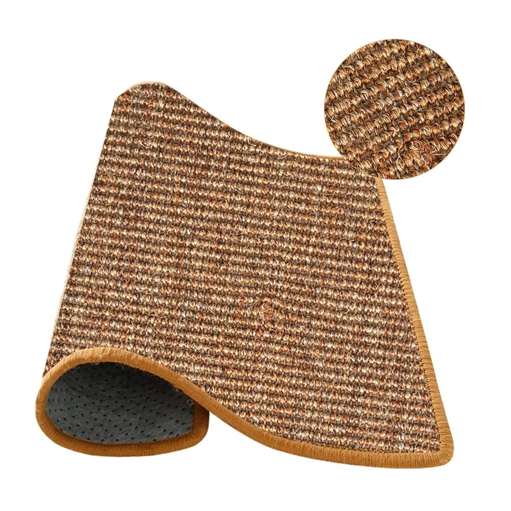 Cat Scratching Mat, Tough Natural Sisal Scratching Pad, Anti-Slip Cat Scratch Rug Sleeping Carpet, Superior Cat Claws Care Toy for Cat Grinding Claws and Protecting