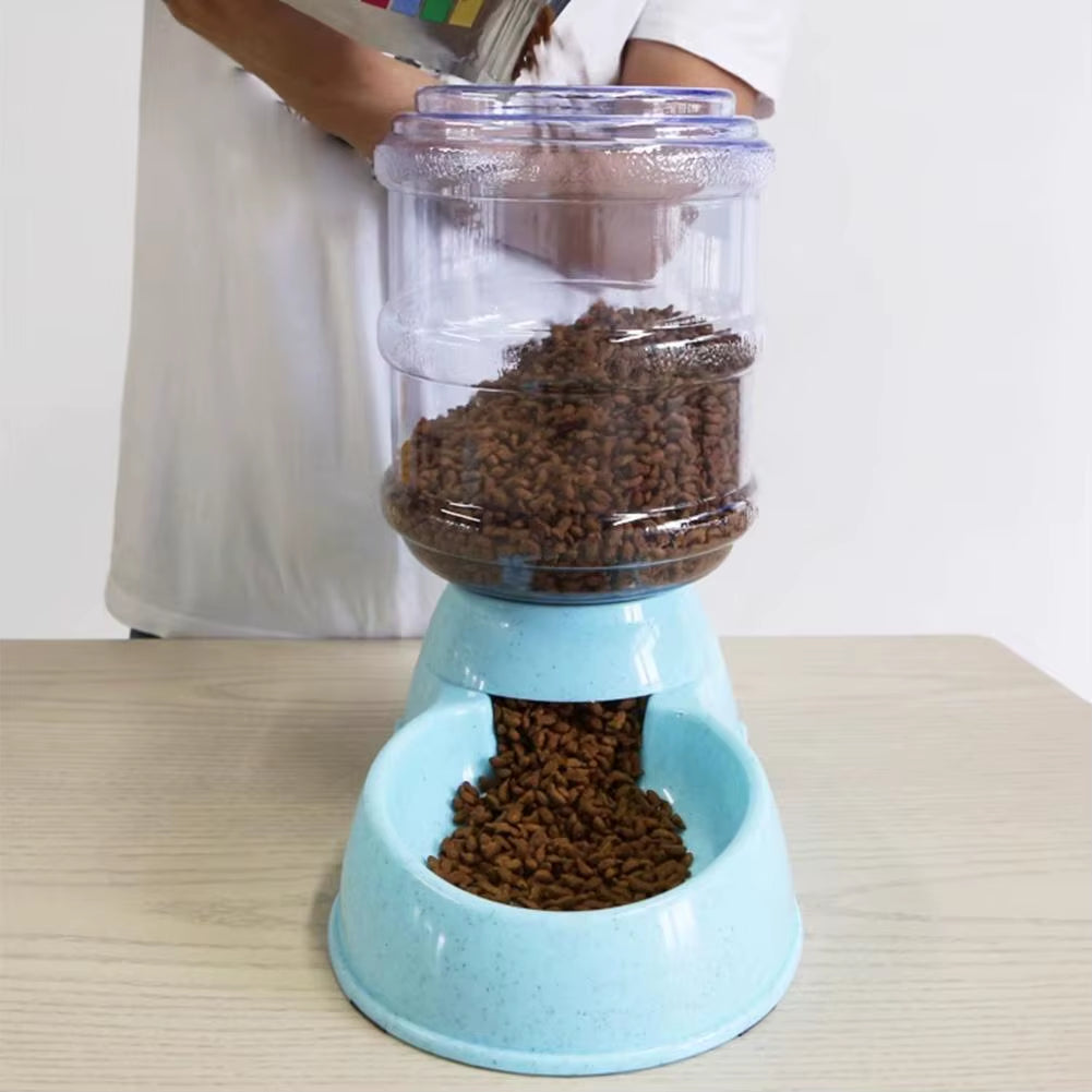 Pet Automatic Feeder Cat Drinking Bowl Cat Bowl Large Capacity Dog Bowl Combination Storage Bin Pet Supplies