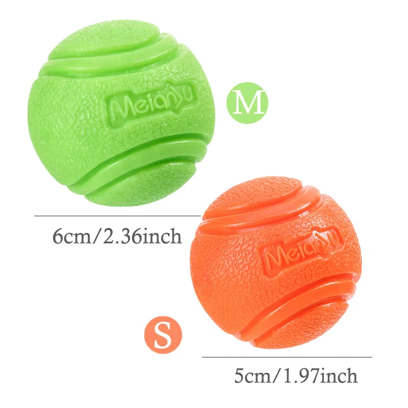 Pet Dog Ball Chew Toys Funny Bouncy Rubber Solid Ball for Small Large Dog Toys Outdoor Throwing Training Toys Supplies