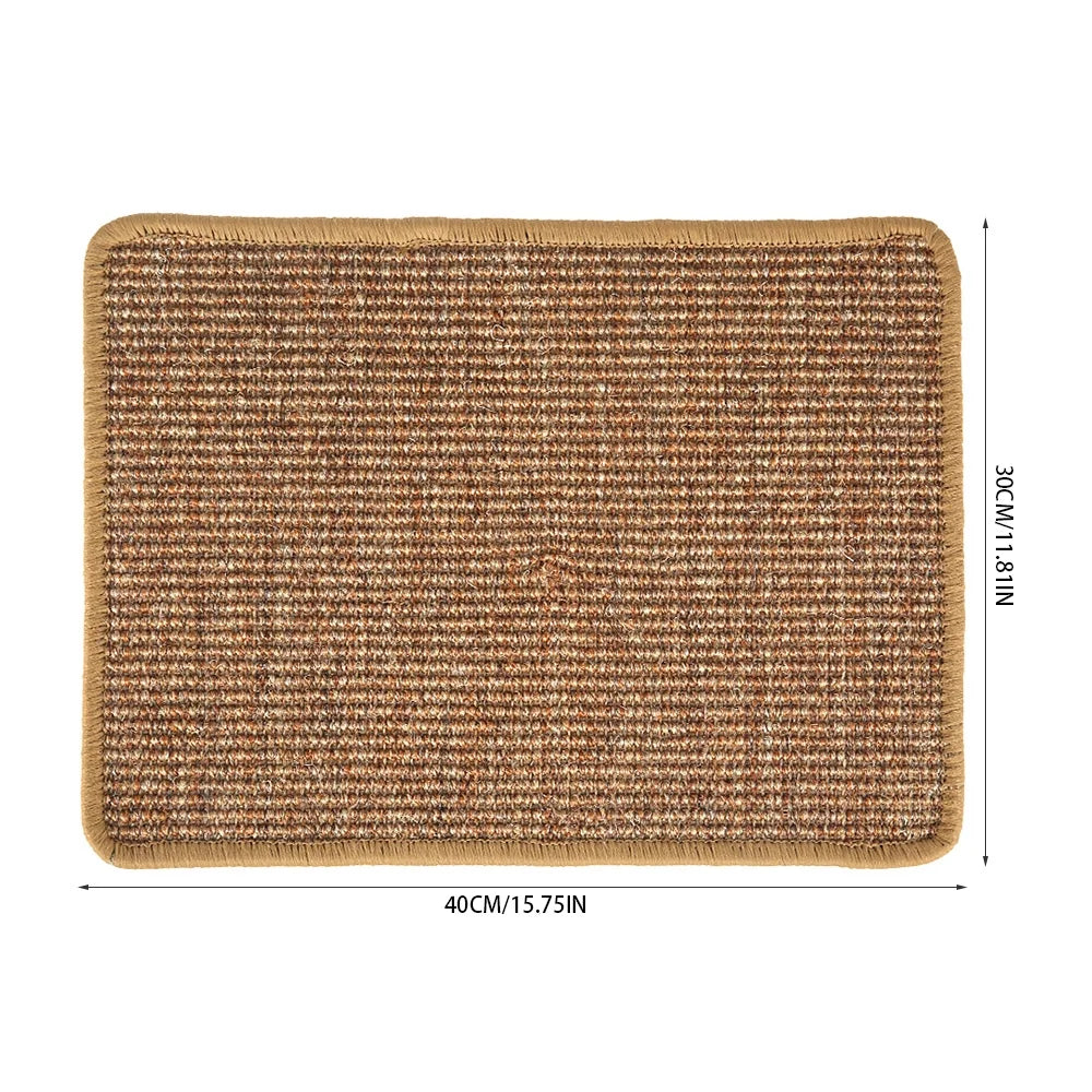 Cat Scratching Mat, Tough Natural Sisal Scratching Pad, Anti-Slip Cat Scratch Rug Sleeping Carpet, Superior Cat Claws Care Toy for Cat Grinding Claws and Protecting