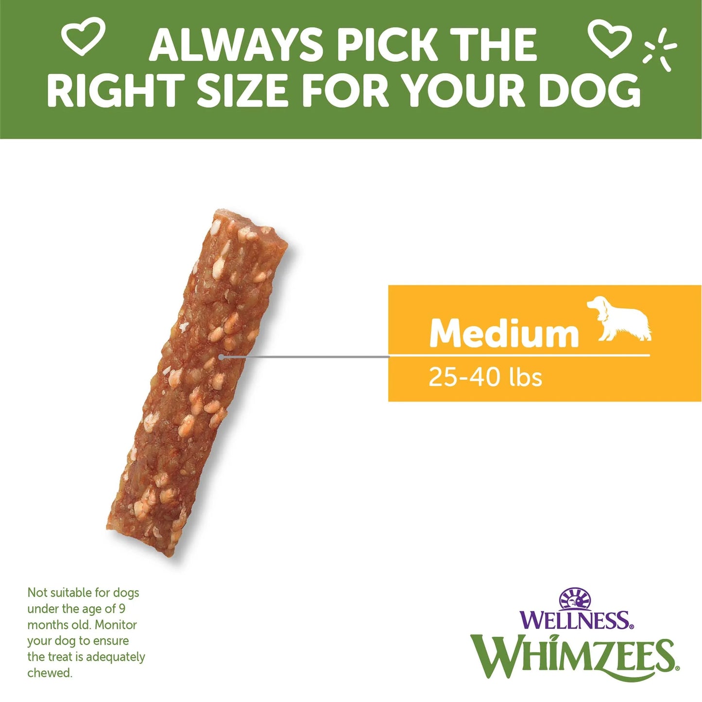 by Wellness Veggie Strip Natural Grain Free Dental Chews for Dogs, Medium Breed, 14 Count