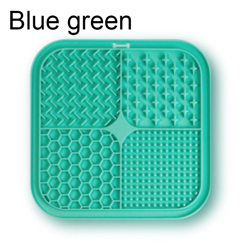 Pet Placemat Cat Slow Feeding Mat Dog Lick Mats Silicone Pets Eating Slowly Food Pad Cats Dogs Lick Yogurt, Peanut Butter