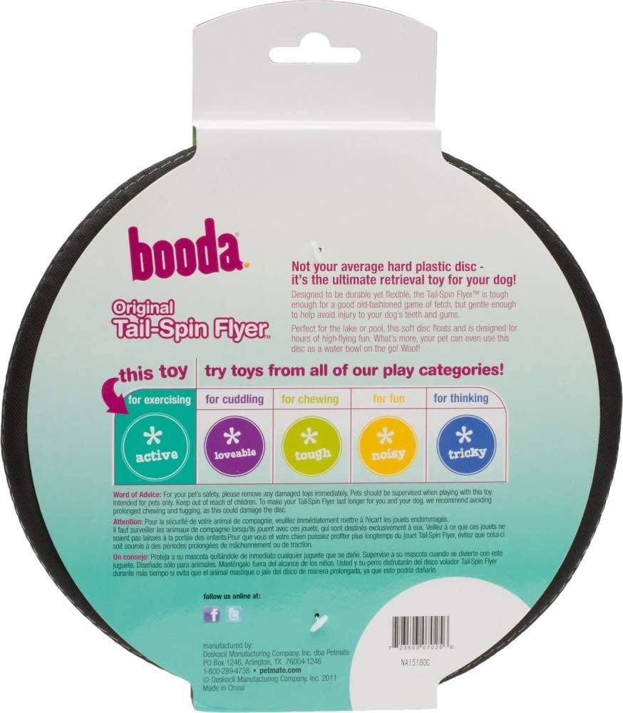Aspen Booda SOFT BITE FLOPPY DISC Gentle Dog Toy Flyer Frisbee 7 Inch Small Fry