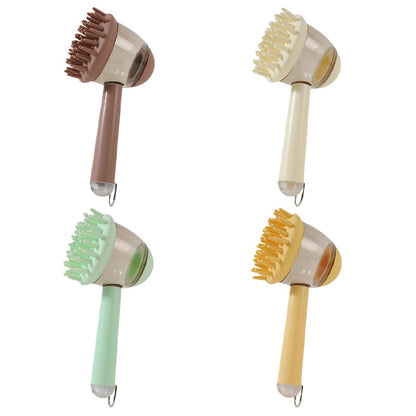 3 in 1 Pets Bath Brush for Dogs and Cats Shower Massage Brush, Depilation Comb and Foaming Tool, Anti-Frizz Beauty Brush Pet Products