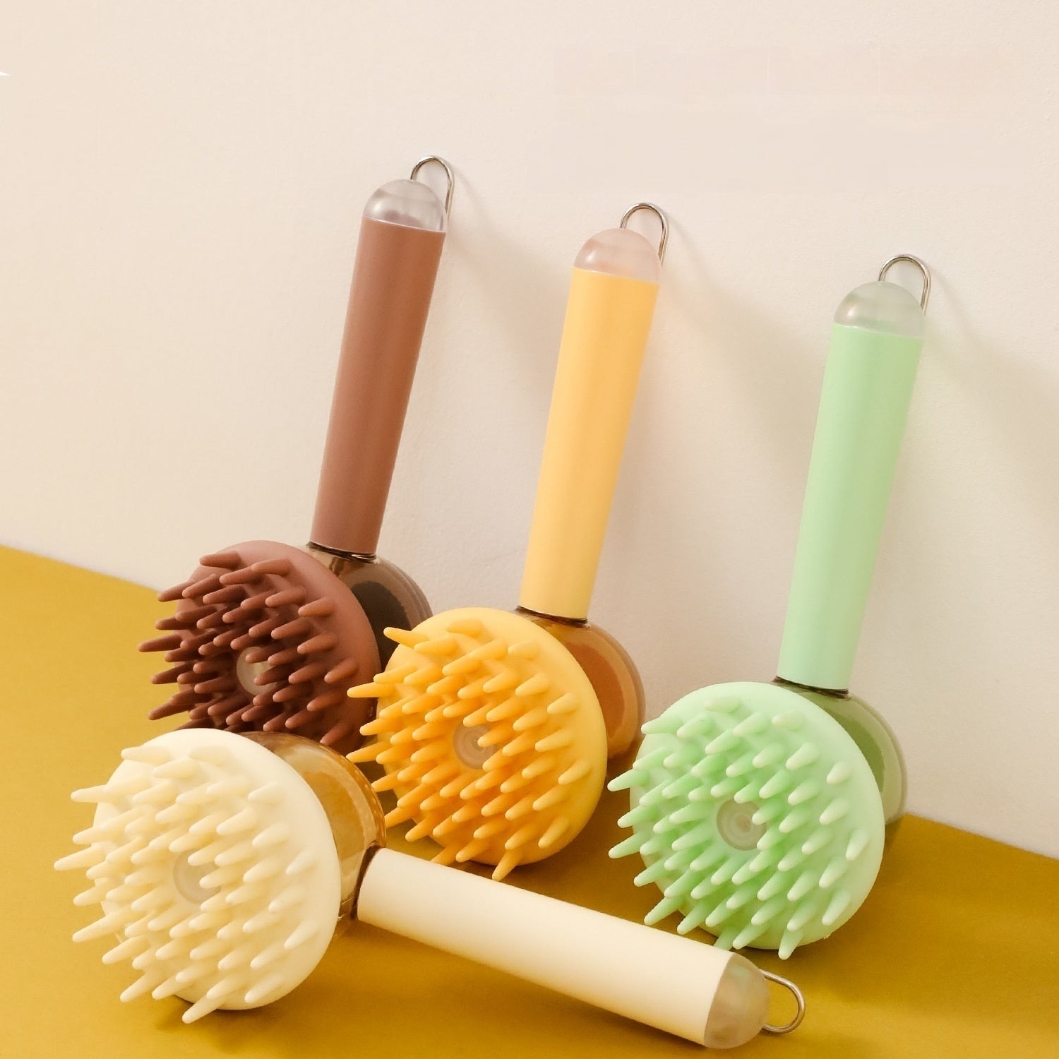 3 in 1 Pets Bath Brush for Dogs and Cats Shower Massage Brush, Depilation Comb and Foaming Tool, Anti-Frizz Beauty Brush Pet Products