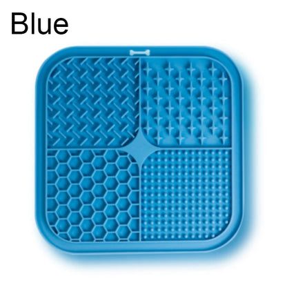 Pet Placemat Cat Slow Feeding Mat Dog Lick Mats Silicone Pets Eating Slowly Food Pad Cats Dogs Lick Yogurt, Peanut Butter