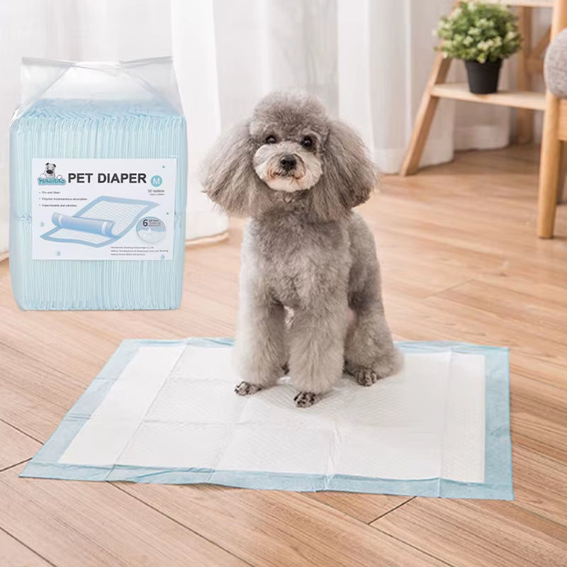 Tieker 20/40/50 Pieces of Disposable Extra Thick Pet Diapers Pet Training Pads Super Absorbent Cats and Dogs Pet Supplies