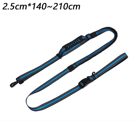Hands Free High Qulity Retractable Hands Free Dog Leash for Running Dual Handle Bungee Leash Reflective for Large Pet Supplies