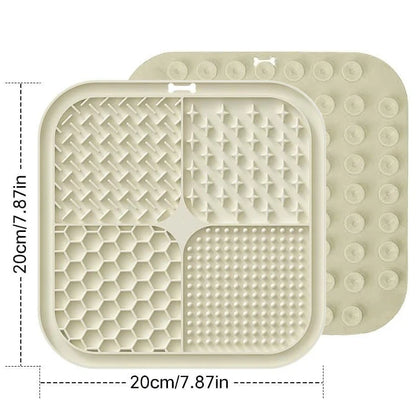 Pet Placemat Cat Slow Feeding Mat Dog Lick Mats Silicone Pets Eating Slowly Food Pad Cats Dogs Lick Yogurt, Peanut Butter