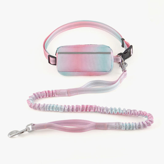 Hand Free Dog Leash for Walking and Running Jogging, Adjustable Dog Leash, Waist Belt, Traction Rope, Reflective Dog Accessories