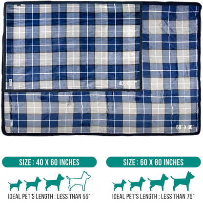 Dog Blanket for Medium Large Dogs Pet Soft Fleece Durable Warm Sherpa Reversible