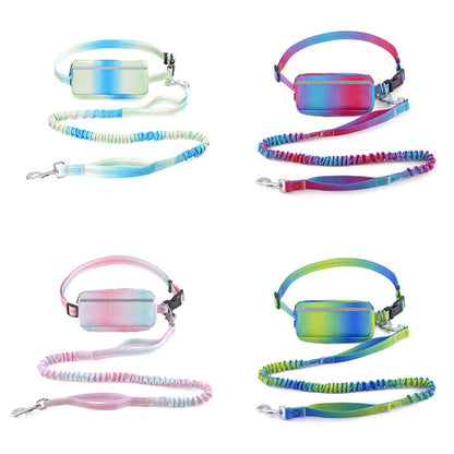 Hand Free Dog Leash for Walking and Running Jogging, Adjustable Dog Leash, Waist Belt, Traction Rope, Reflective Dog Accessories