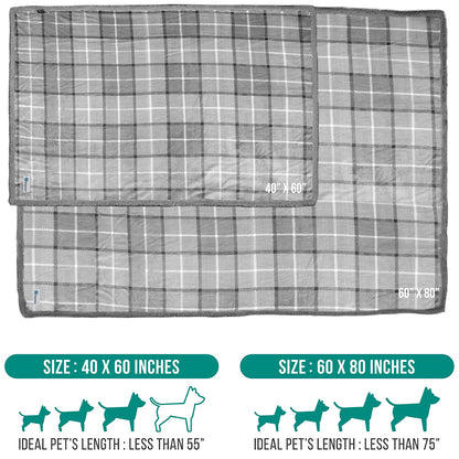 Dog Blanket for Medium Large Dogs Pet Soft Fleece Durable Warm Sherpa Reversible
