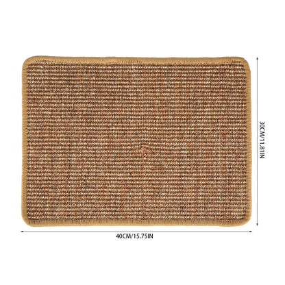 Cat Scratching Mat, Tough Natural Sisal Scratching Pad, Anti-Slip Cat Scratch Rug Sleeping Carpet, Superior Cat Claws Care Toy for Cat Grinding Claws and Protecting
