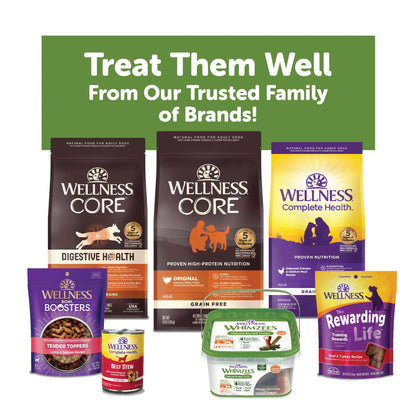 by Wellness Hedgehog Natural Grain Free Dental Chews for Dogs, Large Breed, 6 Count