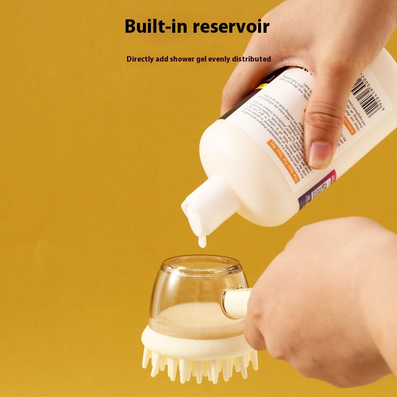 3 in 1 Pets Bath Brush for Dogs and Cats Shower Massage Brush, Depilation Comb and Foaming Tool, Anti-Frizz Beauty Brush Pet Products