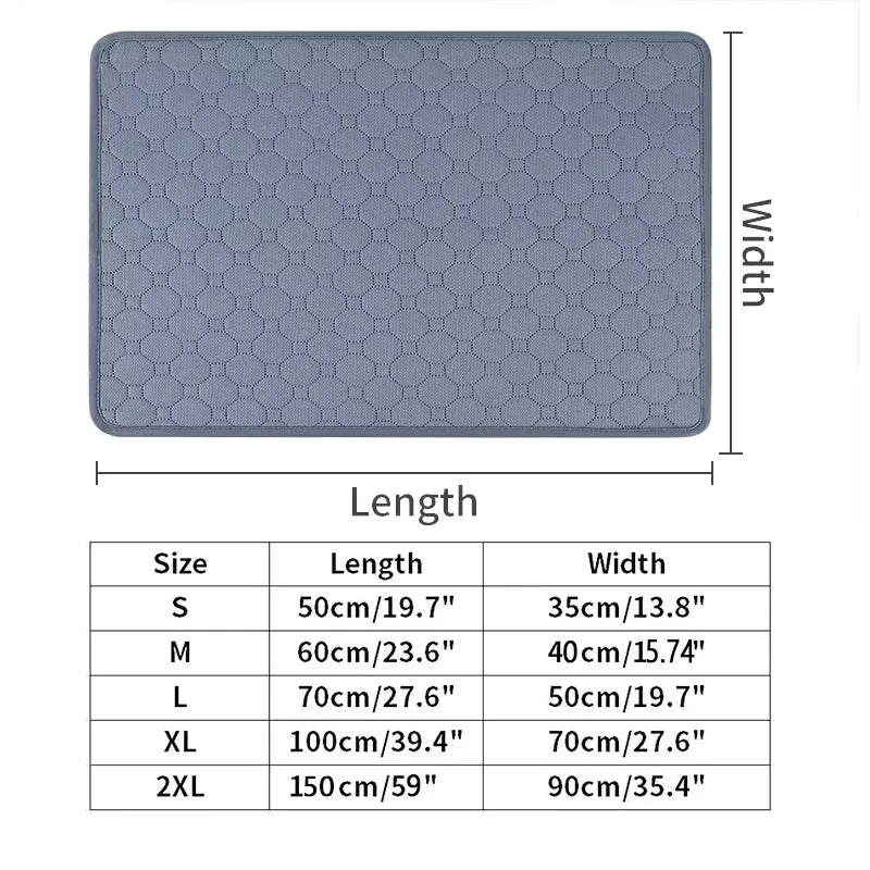 Dog Urine Pads Washable Reusable anti Slip Pet Pee Pad Puppy Training Pad Pet Bed Urine Mat for Car Seat Cover Pet Supplies