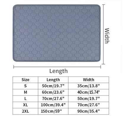 Dog Urine Pads Washable Reusable anti Slip Pet Pee Pad Puppy Training Pad Pet Bed Urine Mat for Car Seat Cover Pet Supplies
