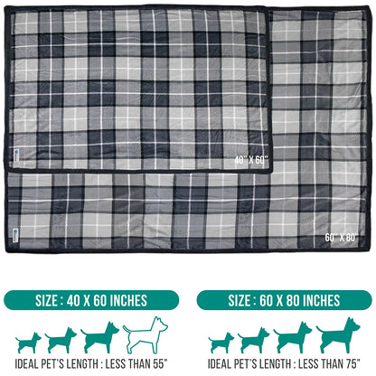 Dog Blanket for Medium Large Dogs Pet Soft Fleece Durable Warm Sherpa Reversible