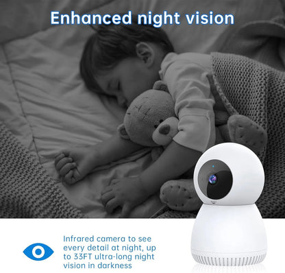 Indoor Security Camera 5G& 2.4Ghz Wifi, Pan/Tilt Baby Camera for Home Security, 1080P Pet Camera with Phone App Motion Detection, 2-Way Talk, Night Vision, Siren Alarm, Compatible with Alexa